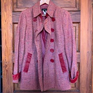 Bebe Red Tweed Jacket [Vintage!]